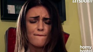 Sly Russian Teen Alya Stark Seduced by Black Roommate's Kitchen Thrusts