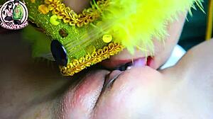 Ninew Thai Babysitter Licks Sweaty Pussy in Roleplay Creampie