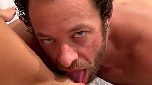 emma hix gives brad newman romantic oral licking