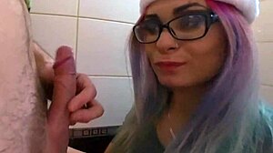 fantasy fucking hot goth stepsis in toilet gagging deep!! 😈🚽💦