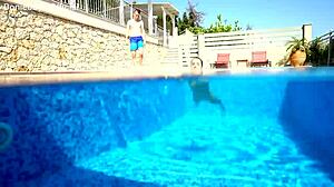 wanna see mona blue deepthroat stepbro then fuck poolside facial cumshot?