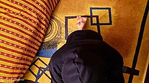 dude that hot hooded stranger just dropped to suck my throbbing cock closeup