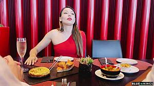 dinner flips wild interracial foursome talia mint deepthroat cum covered orgy