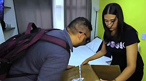 wanna see me probe my new tantaly toy in front of the delivery guy - elena cruz?