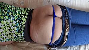 Stepbrother licks my pussy then huge cumshot in mutual masturbation session