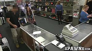 glasses babe spies broker then fucks him crazy in office hidden