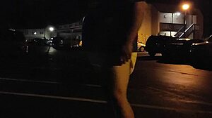 Thick Diaper Tease Turns Outdoor With Massive Cock Lover