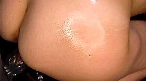 Lola Spice oiled fleshlight bdsm monster cock orgasm petite