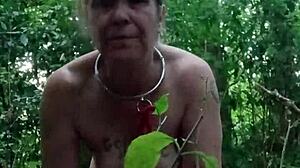 french bdsm maid slave chained vibrator slapped into outdoor orgasm humiliation pov